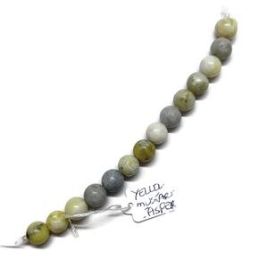 As Low As $2 8mm Yellow Mustard Jasper Round Beads (14)